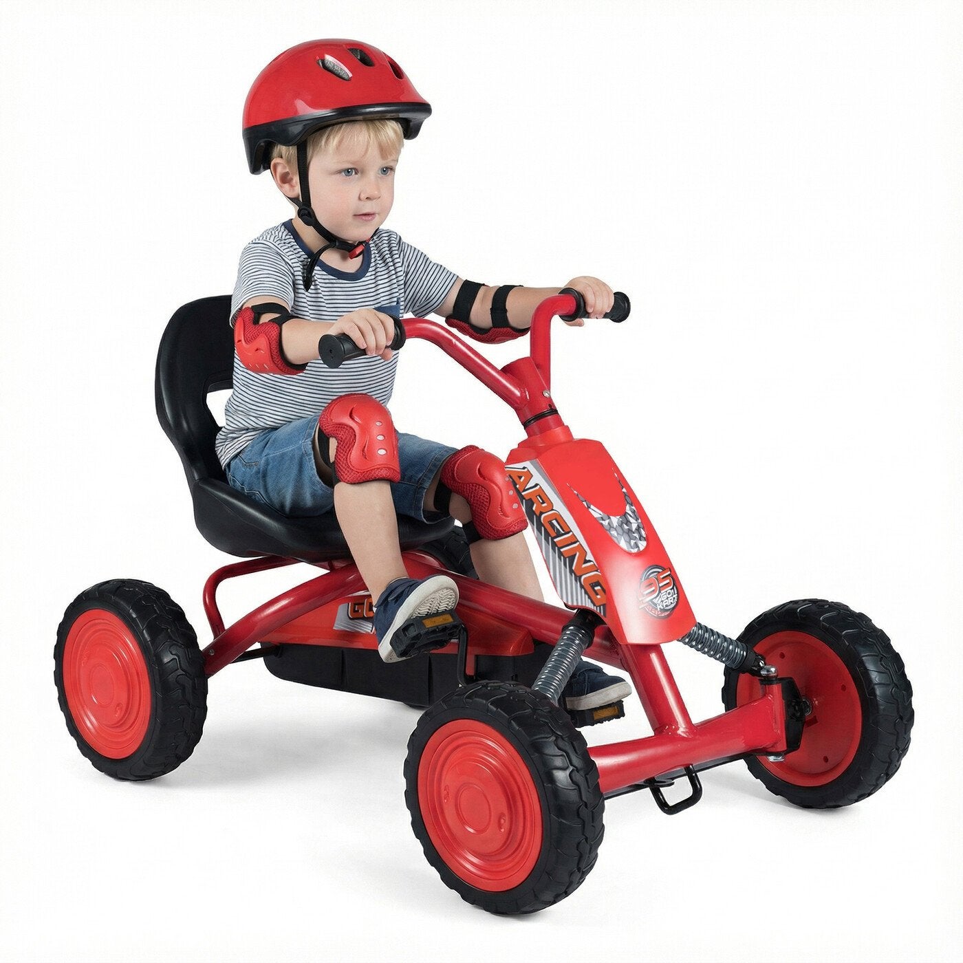 Nieuwe Rode Trapauto voor Kinderen - Go-Kart skelter, Ophalen of Verzenden, Nieuw, Trapvoertuig