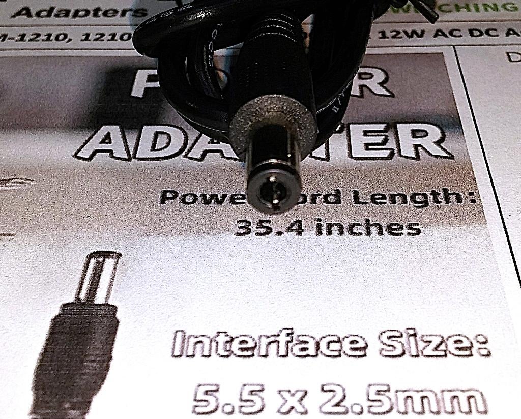 Yetaida JAH-1201 12V 1A AC Adapter oplader Lader tip 2.5x5.5, Ophalen of Verzenden, Nieuw