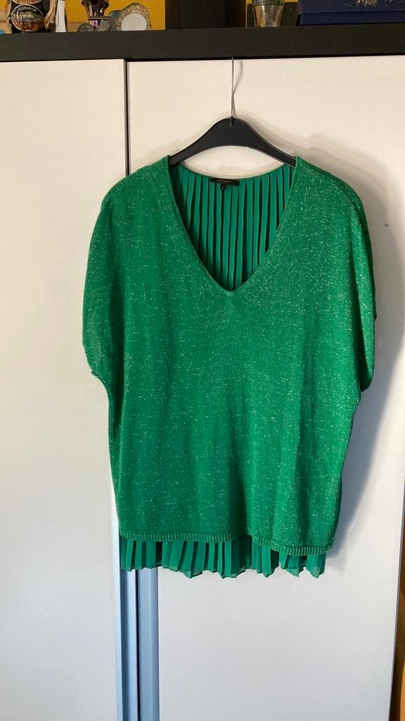 Claudia Strater shirt nieuw 42 met plissee, Kleding | Dames, Maat 42/44 (L), Nieuw, Ophalen of Verzenden, Korte mouw
