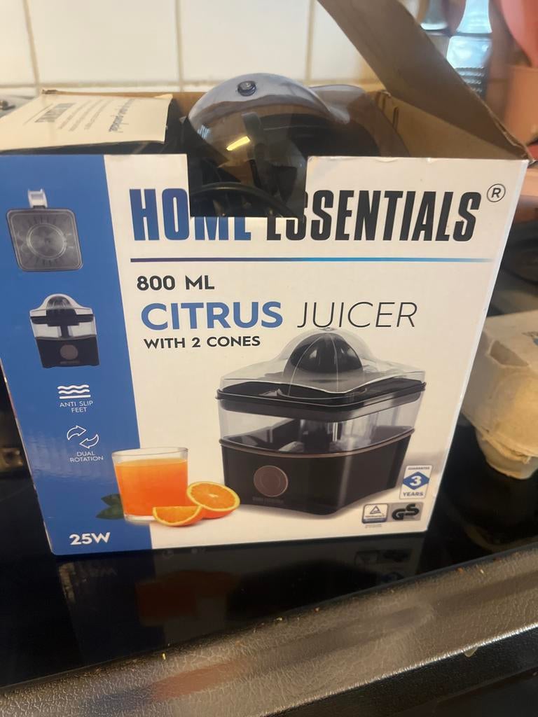 Home Essentials Citruspers 800ml - Nieuw in doos, Ophalen of Verzenden, Zo goed als nieuw, Citruspers