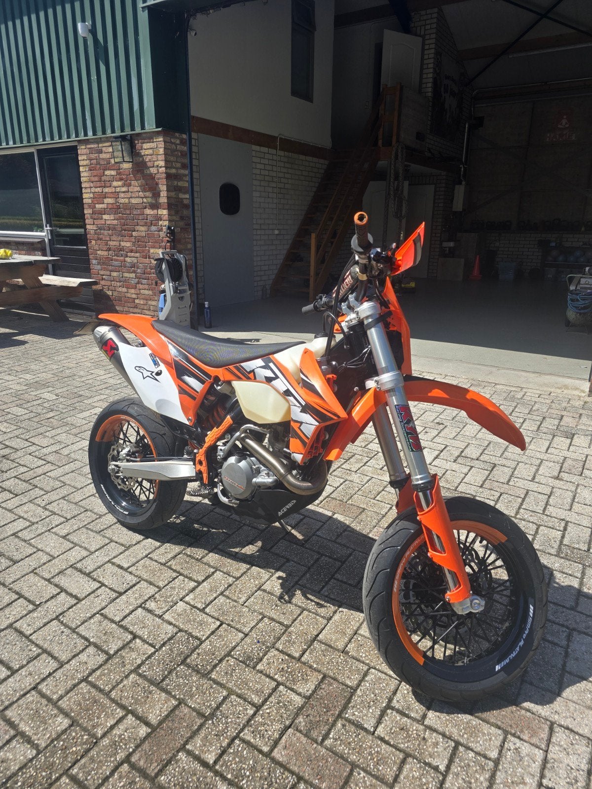 ktm exc 450 supermoto 2013 Akrapovic, Motoren, Motoren | KTM, 450 cc, Sportuitlaat, Gebruikt, Particulier