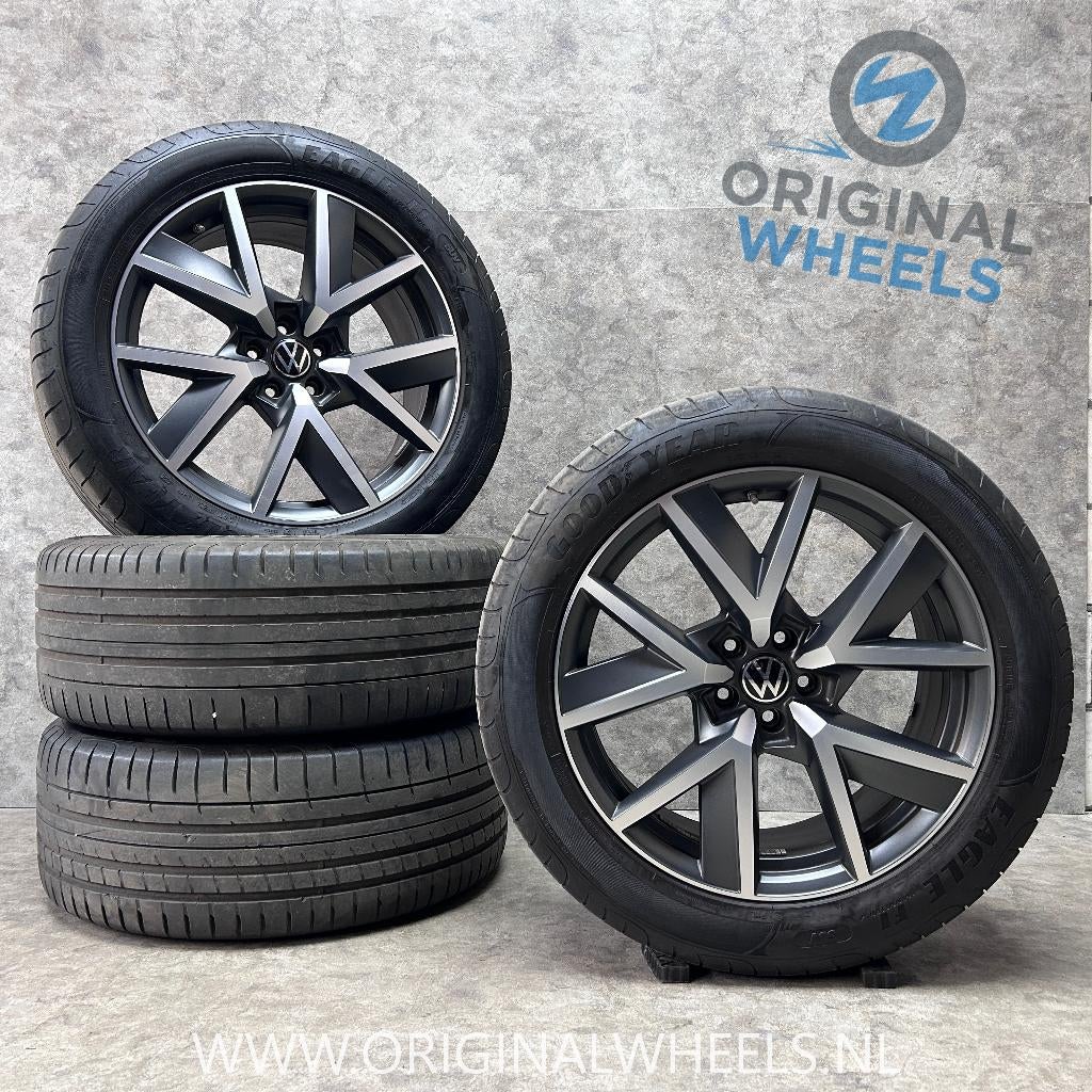 20 inch originele Braga velgen + zomerbanden VW Touareg, Auto-onderdelen, Banden en Velgen, Gebruikt, 285 mm, Banden en Velgen