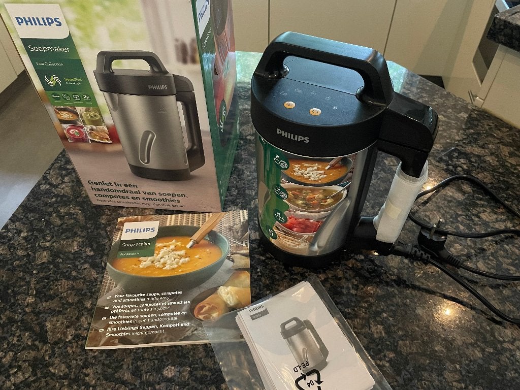 Soupmaker PHILIPS, 1 tot 2 liter, Verzenden, Nieuw, 3 snelheden of meer