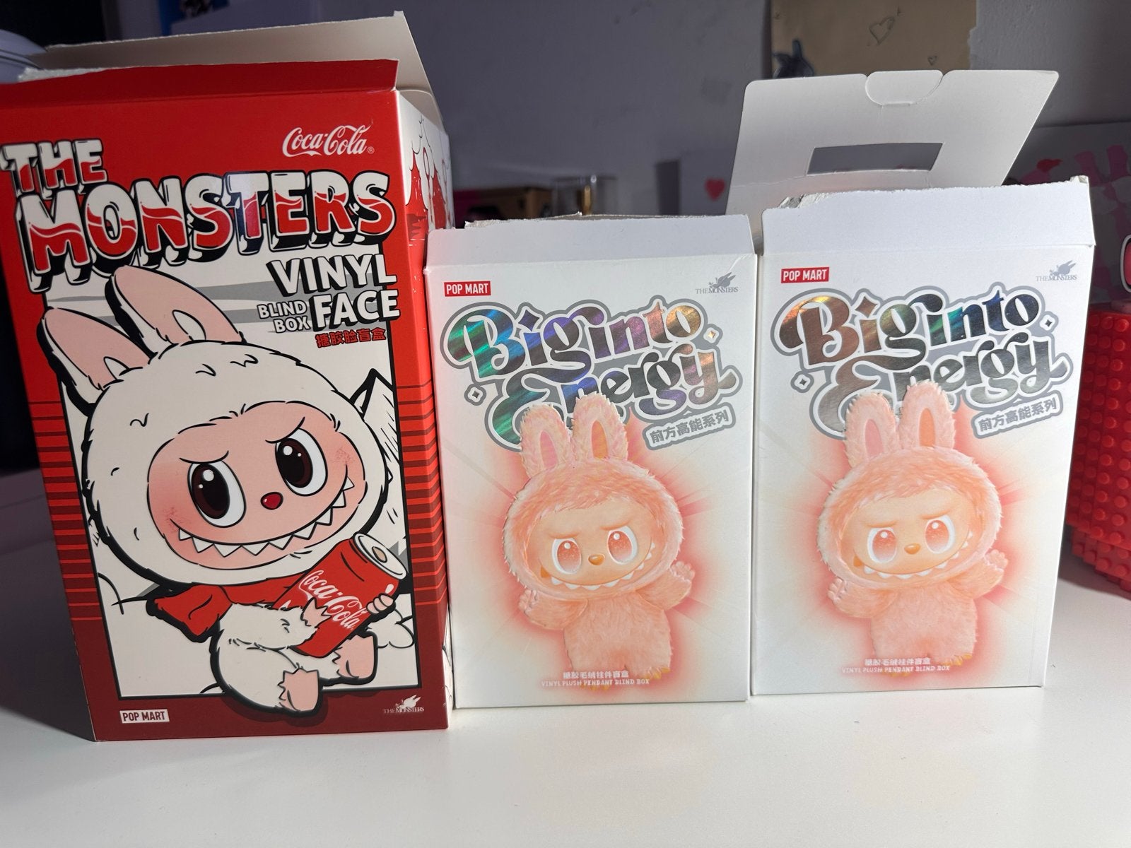 Pop Mart The Monsters Coca-Cola & Big Into Energy Figuren, Ophalen, Zo goed als nieuw