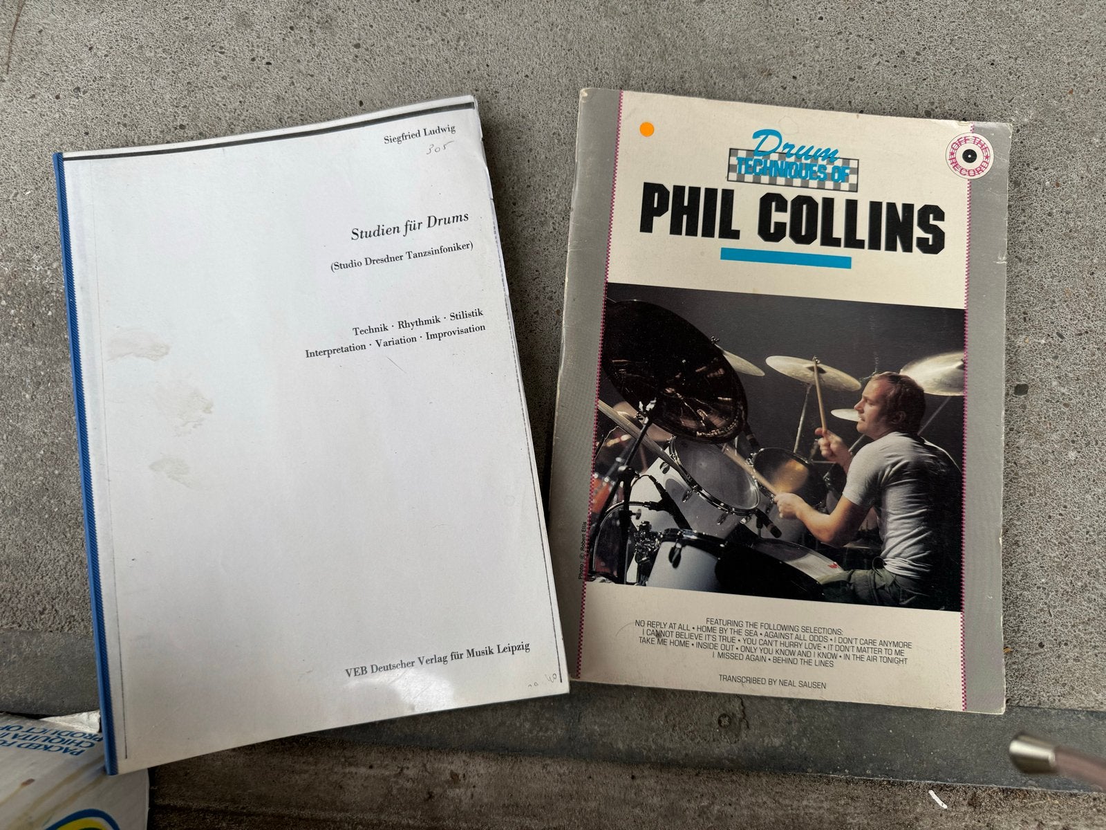 Bladmuziek voor drummer: Phil Collins & Studien für Drums, Ophalen, Gebruikt, Drums of Percussie, Les of Cursus