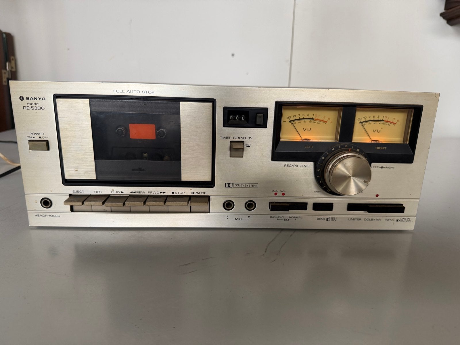 Sanyo RD 5300 Cassettedeck - Vintage Audio, Ophalen of Verzenden, Enkel, Tape counter