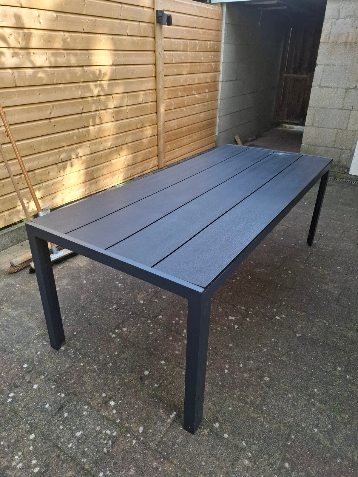 Jysk Tuintafel Maderup 90x205, Ophalen, Gebruikt, Rechthoekig