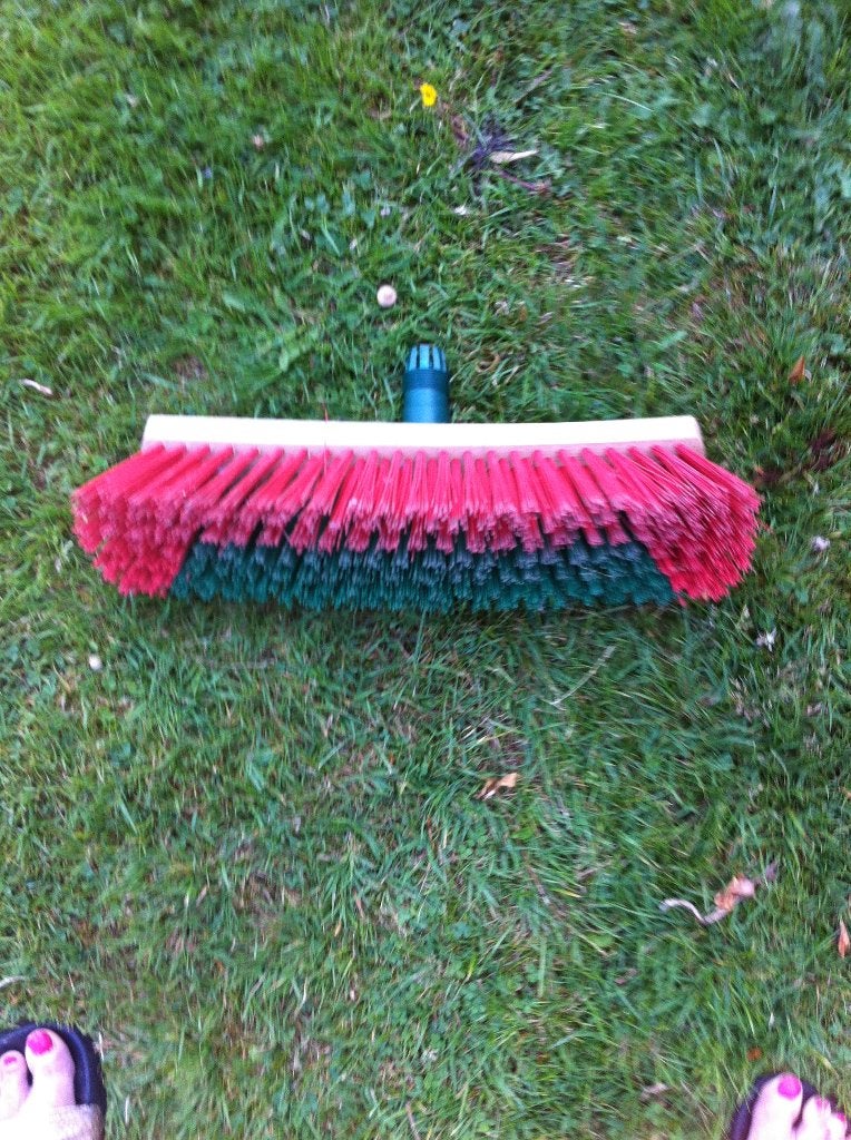 Bezem tuin/straat garden breed 40 cm, Ophalen of Verzenden, Zo goed als nieuw, Bezem, Bifitt