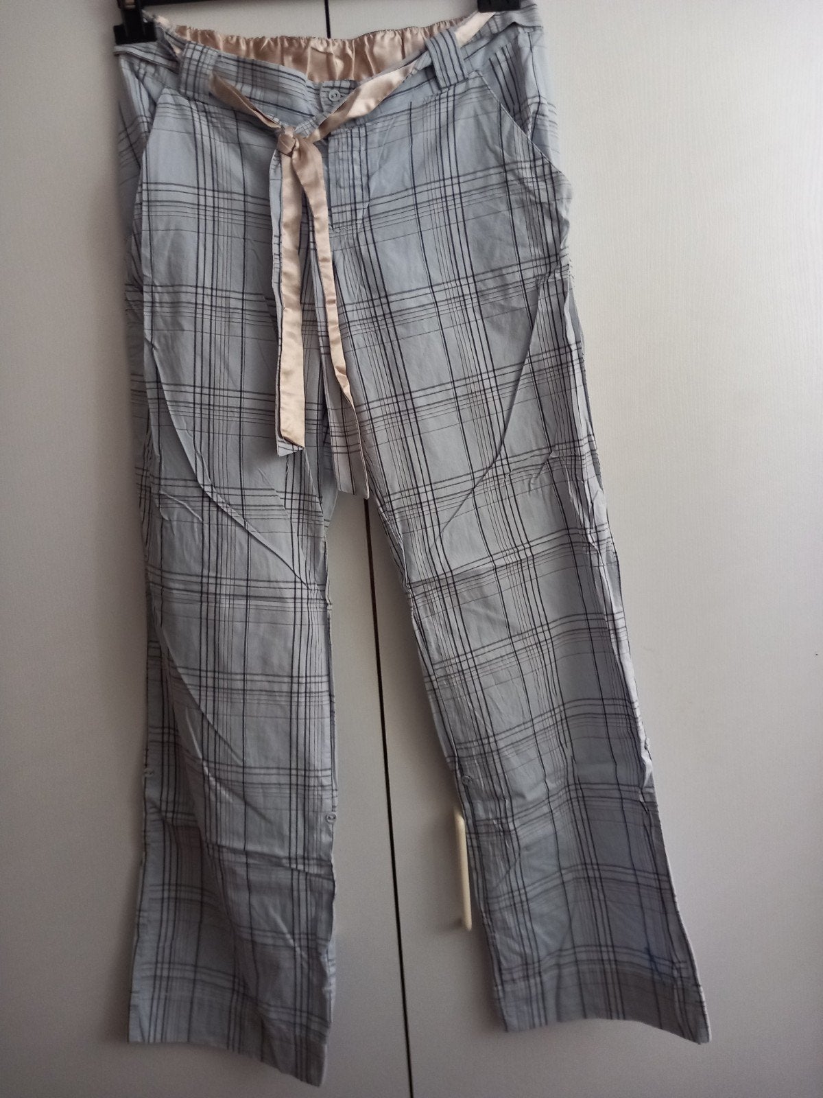 Bijna gratis Pyjamabroek lang h&m blauw maat s, Ophalen of Verzenden, Zo goed als nieuw, Maat 36 (S)