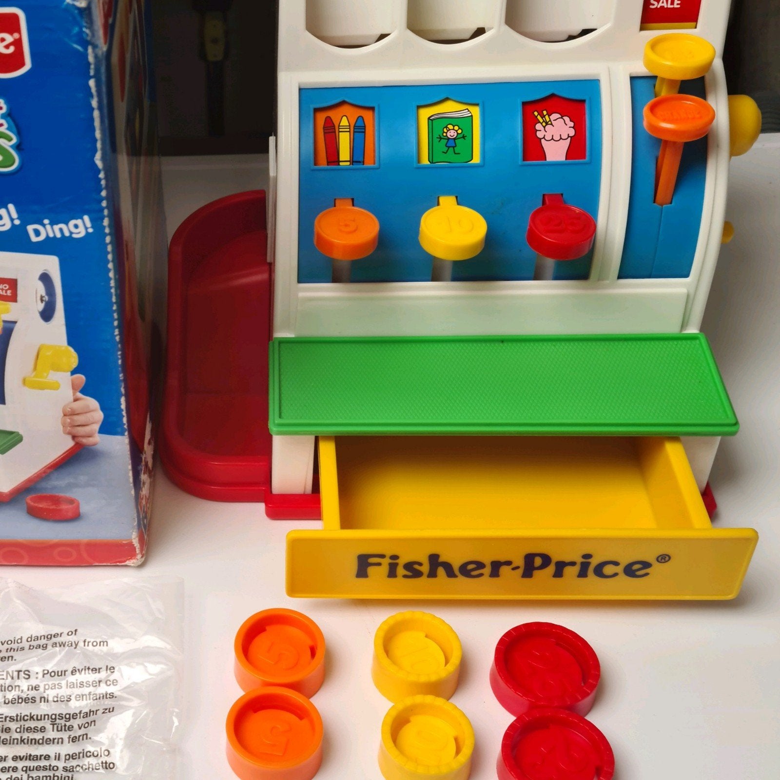 Fisher price kassa, boerderij, brandweer, poppenhuis, Ophalen of Verzenden