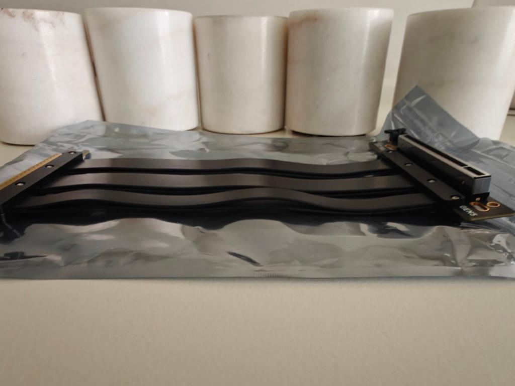 PCI-E 5.0 x16 riser-kabel voor verticale GPU-mont, Ophalen of Verzenden, Nieuw