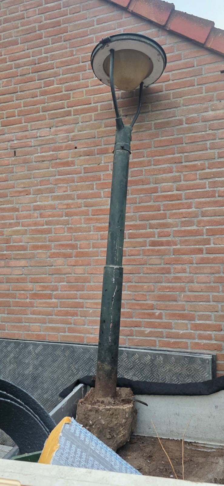 lantaarnpaal 3 meter, Gebruikt, Staande lamp, Ophalen of Verzenden, Netvoeding