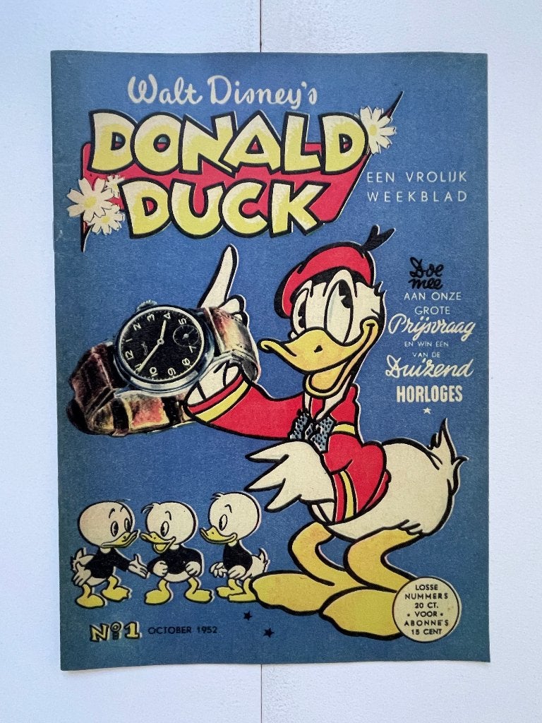 Donald Duck no. 1 october 1952 (herdruk bij nr. 36 - 2000), Boeken, Nieuw, Ophalen of Verzenden, Walt Disney, Eén stripboek