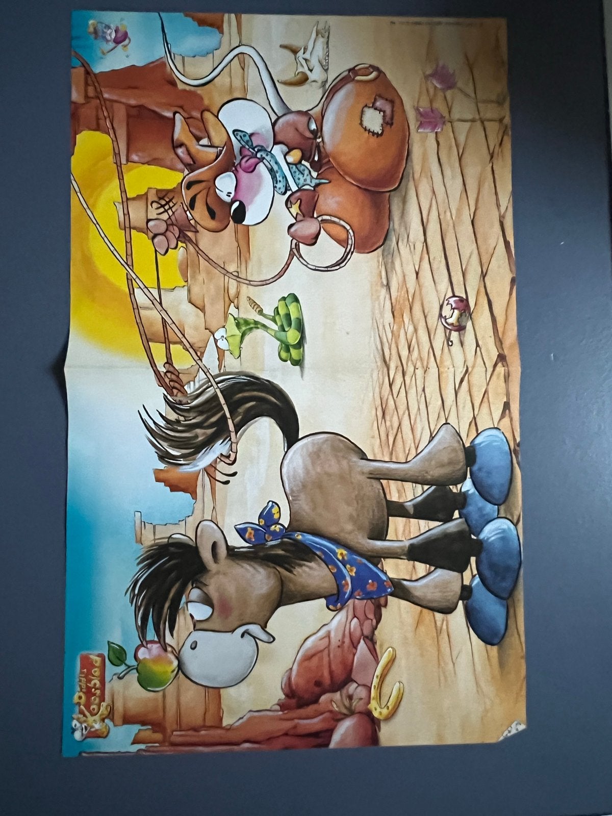 Diddl dubbelzijdige poster, Ophalen of Verzenden, Diddl, Gebruikt, Plaatje of Poster