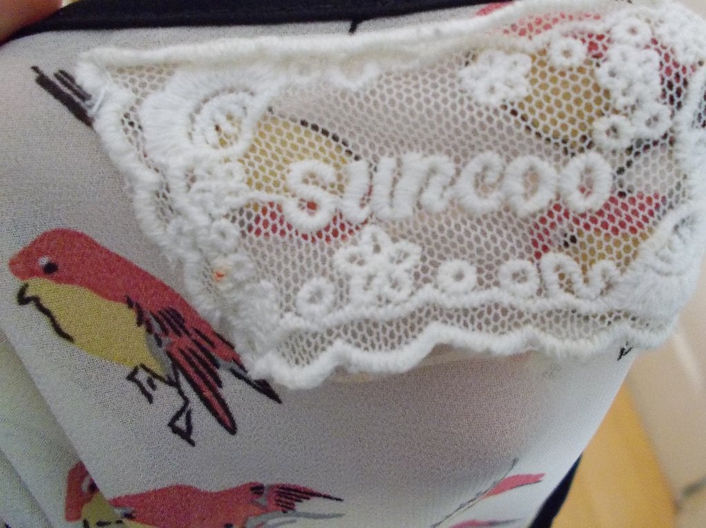 Grappige vogeltjes print blouse/tuniek van Suncoo! M, Verzenden, Zo goed als nieuw, Maat 38/40 (M), Meerkleurig