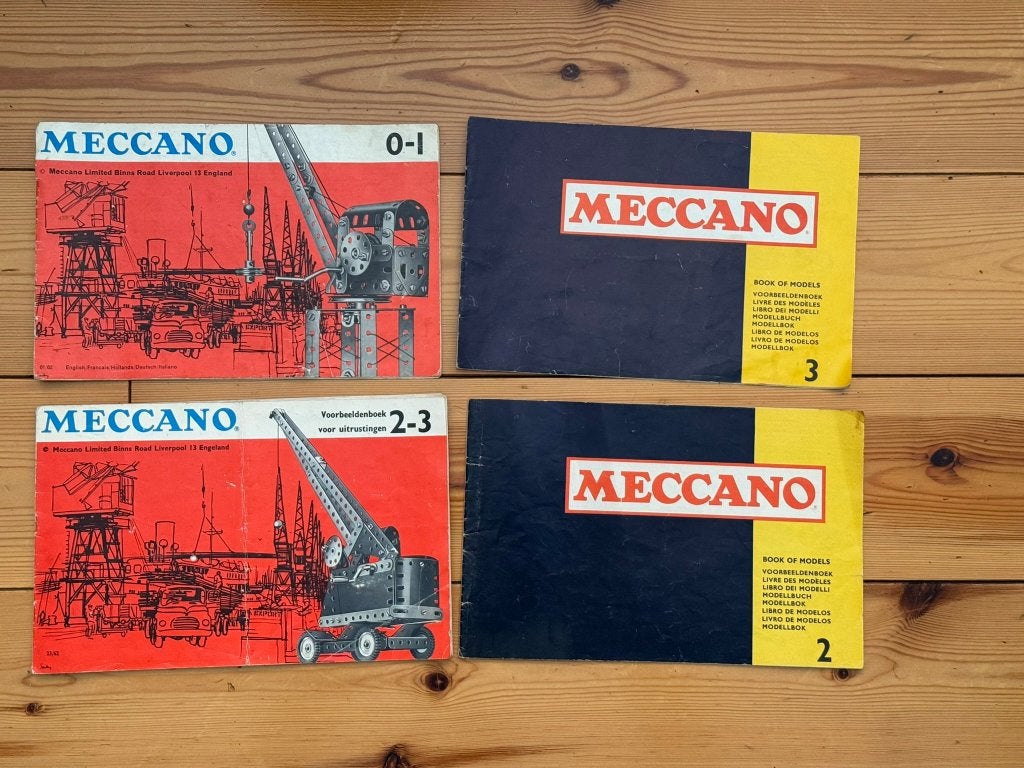 4 vintage modellenboekjes  Meccano uit ca. 1970, Verzenden