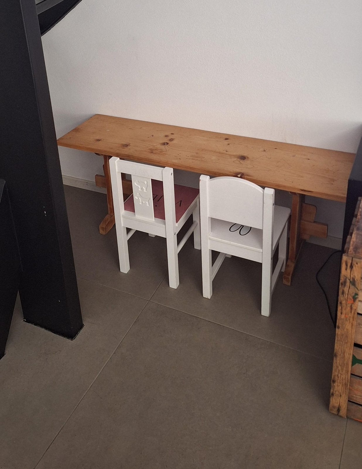 Houten Speeltafel / Kindertafel / Bankje | Tafeltje, Ophalen, Gebruikt