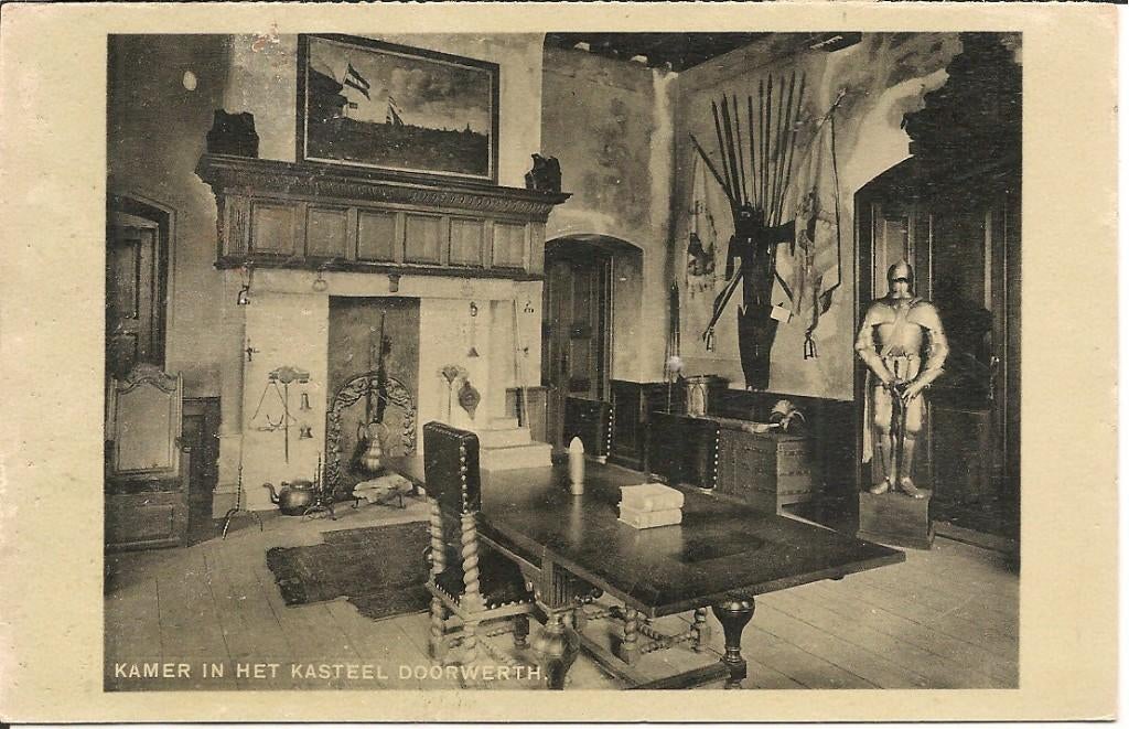Kamer in het kasteel Doorwerth, Ophalen of Verzenden, 1940 tot 1960, Ongelopen, Gelderland