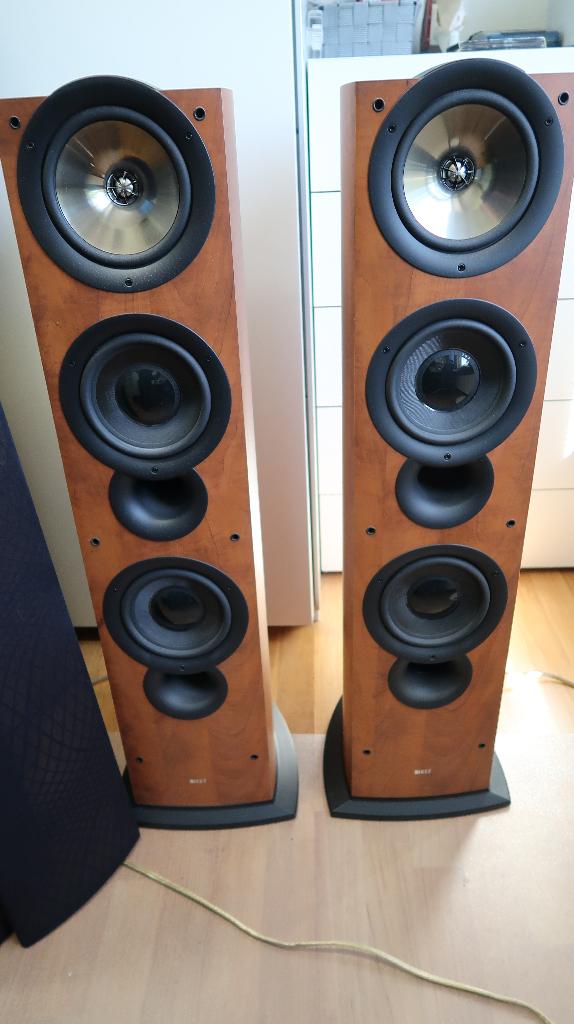 Kef IQ 90, Gebruikt, 60 tot 120 watt, Front, Rear of Stereo speakers, Ophalen