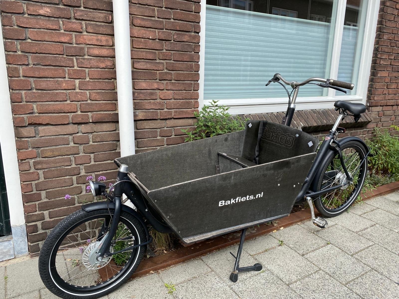 Bakfiets opknapper met huif - ideaal voor handige klusser, Fietsen en Brommers, Fietsen | Bakfietsen, Gebruikt, Huif, 2 kinderen