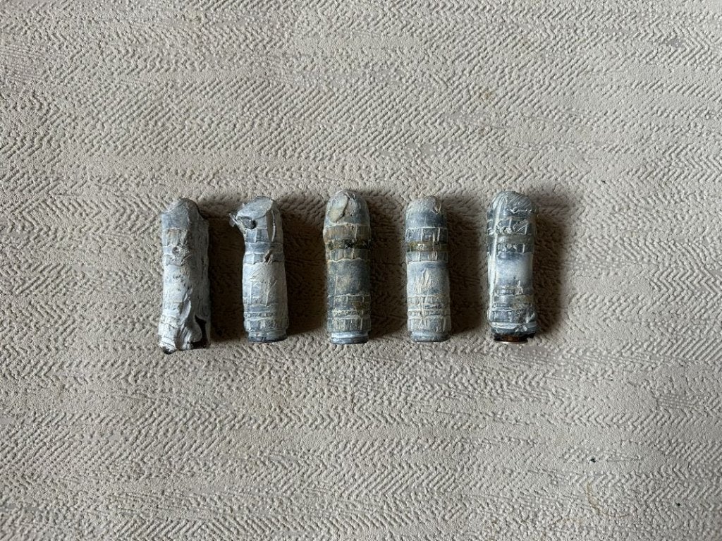 wo2 - Duitse 15 mm loden punten - LEEG, Ophalen of Verzenden, Landmacht, Duitsland, Hulzen of Bodemvondsten