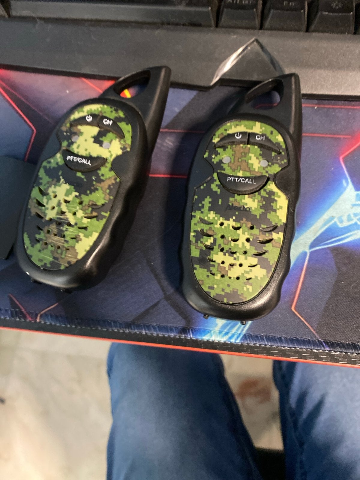 Walkie Talkie Set - Camouflage Design, Ophalen, Gebruikt, Minder dan 2 km, Portofoon of Walkie-talkie