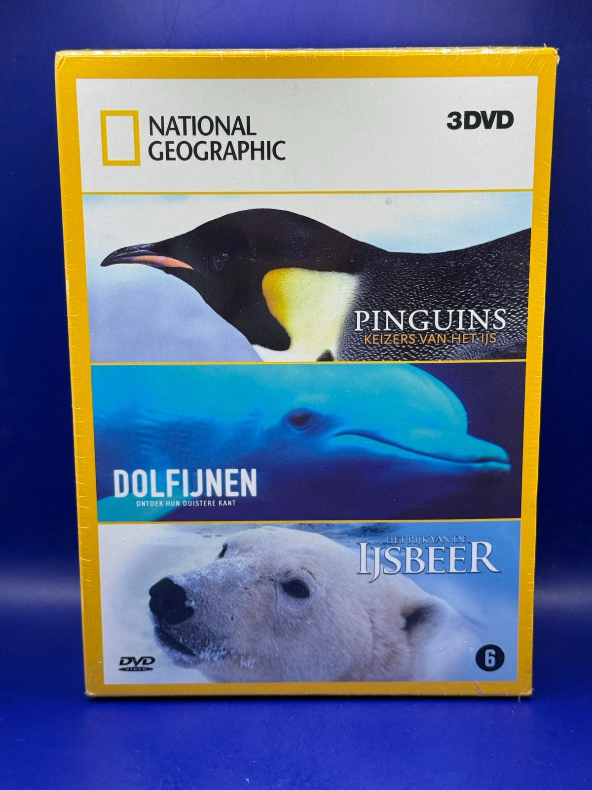002. National Geographic 3DVD: Pinguïns, Dolfijnen, IJsbeer, Engels, Verzenden, Alle leeftijden, Nederlands