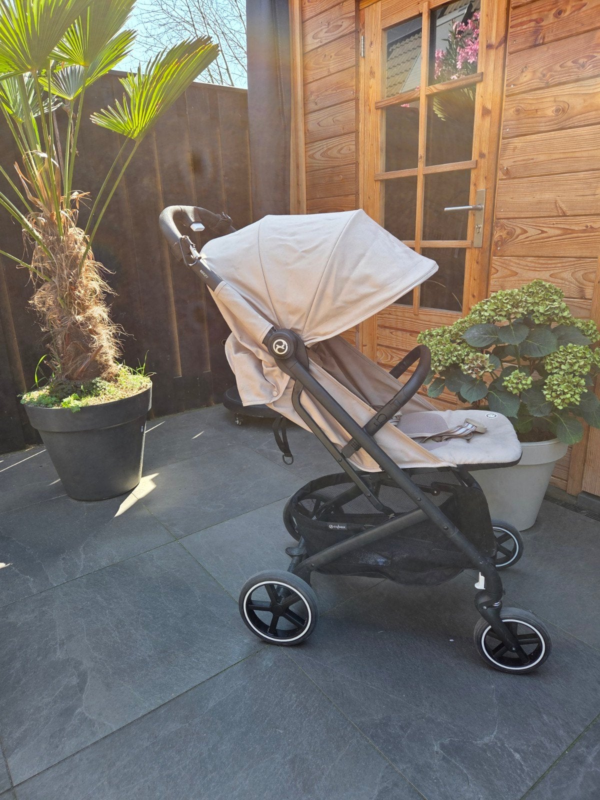 Cybex Beezy Buggy - Almond Beige, Ophalen, Zo goed als nieuw, Overige merken, Verstelbare rugleuning