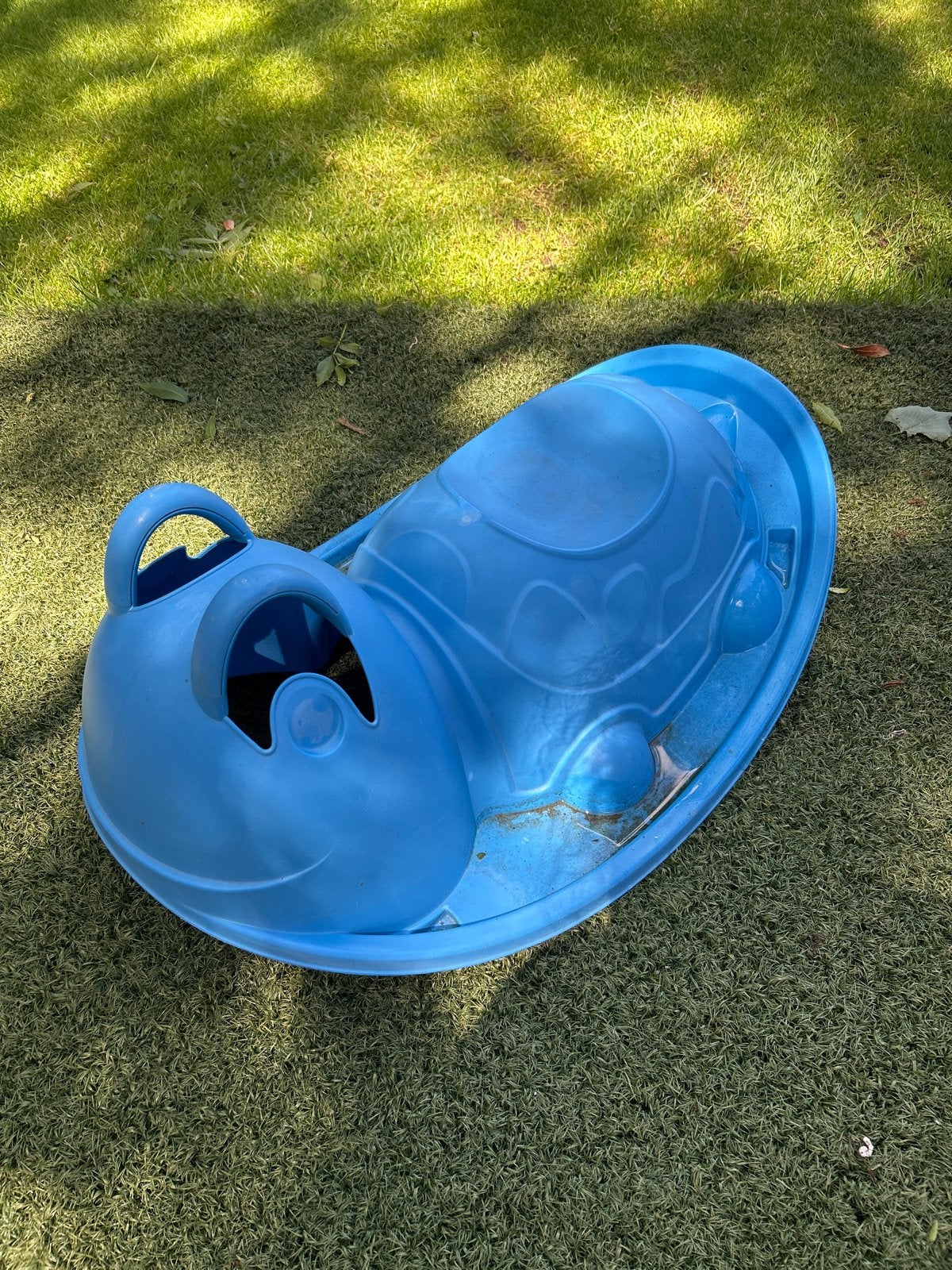 Blauwe schildpad wip voor kinderen - wipkip, Ophalen, Gebruikt, Loopvoertuig