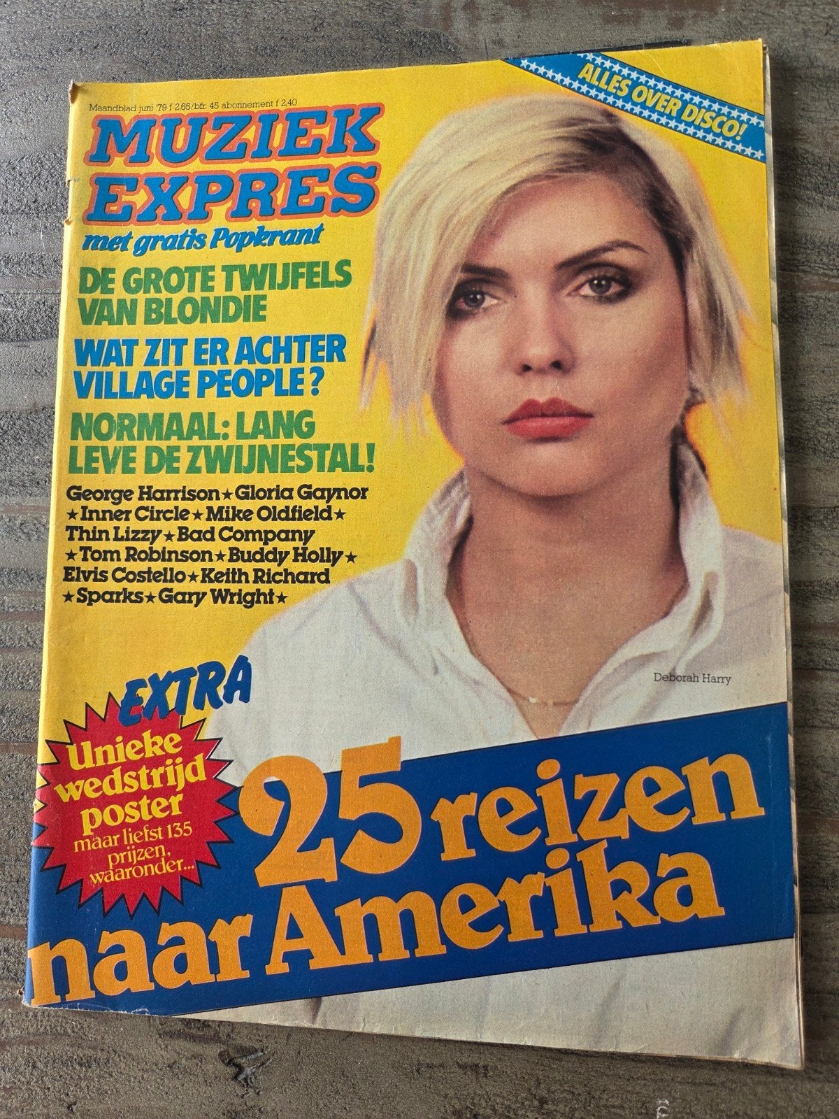 Muziek Expres juni '79 - Deborah Harry (Blondie) cover, Ophalen of Verzenden, Gelezen, Artiest