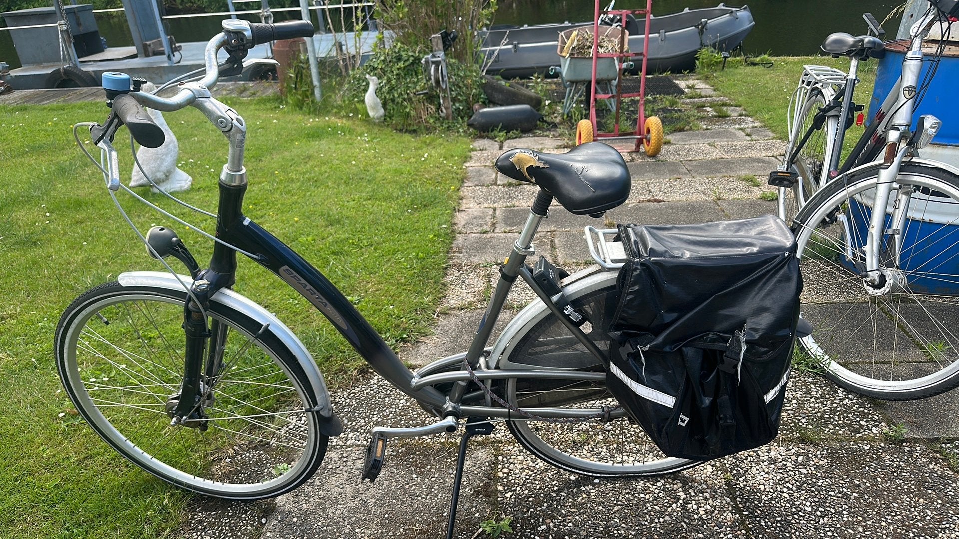 Gazelle Damesfiets met fietstassen, Fietsen en Brommers, Fietsen | Dames | Damesfietsen, Velgrem, Versnellingen, Ophalen, Overige merken