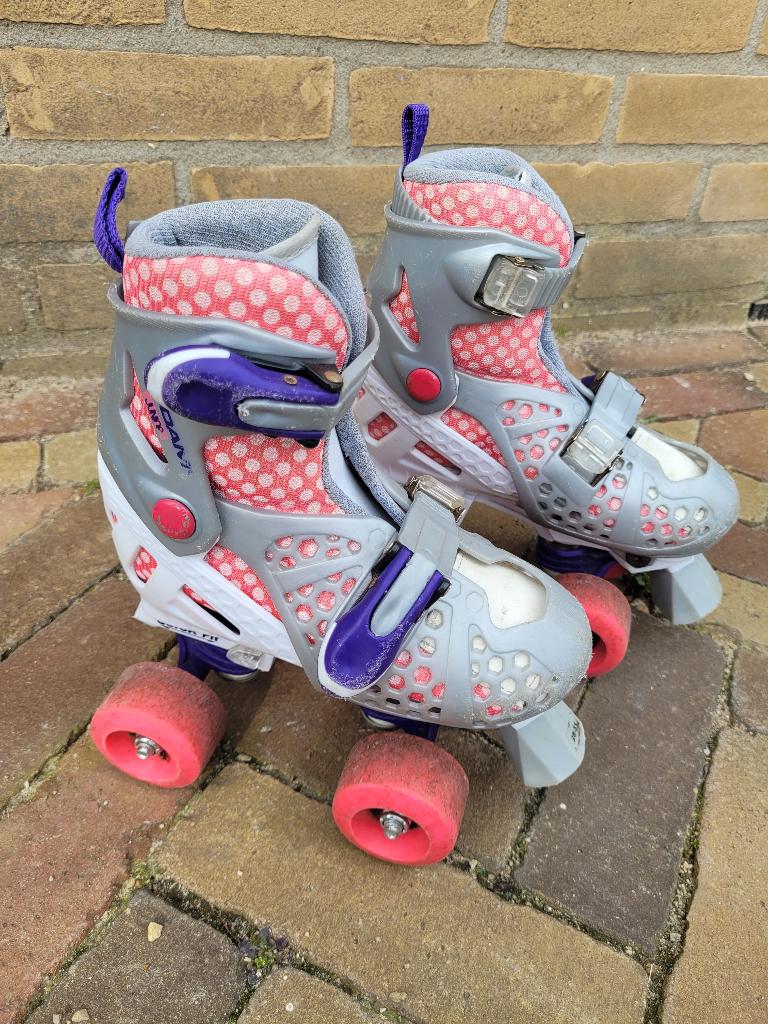 Meisjes rolschaatsen Nijdam maat 28 - 31, Ophalen, Kinderen, Verstelbaar, Gebruikt