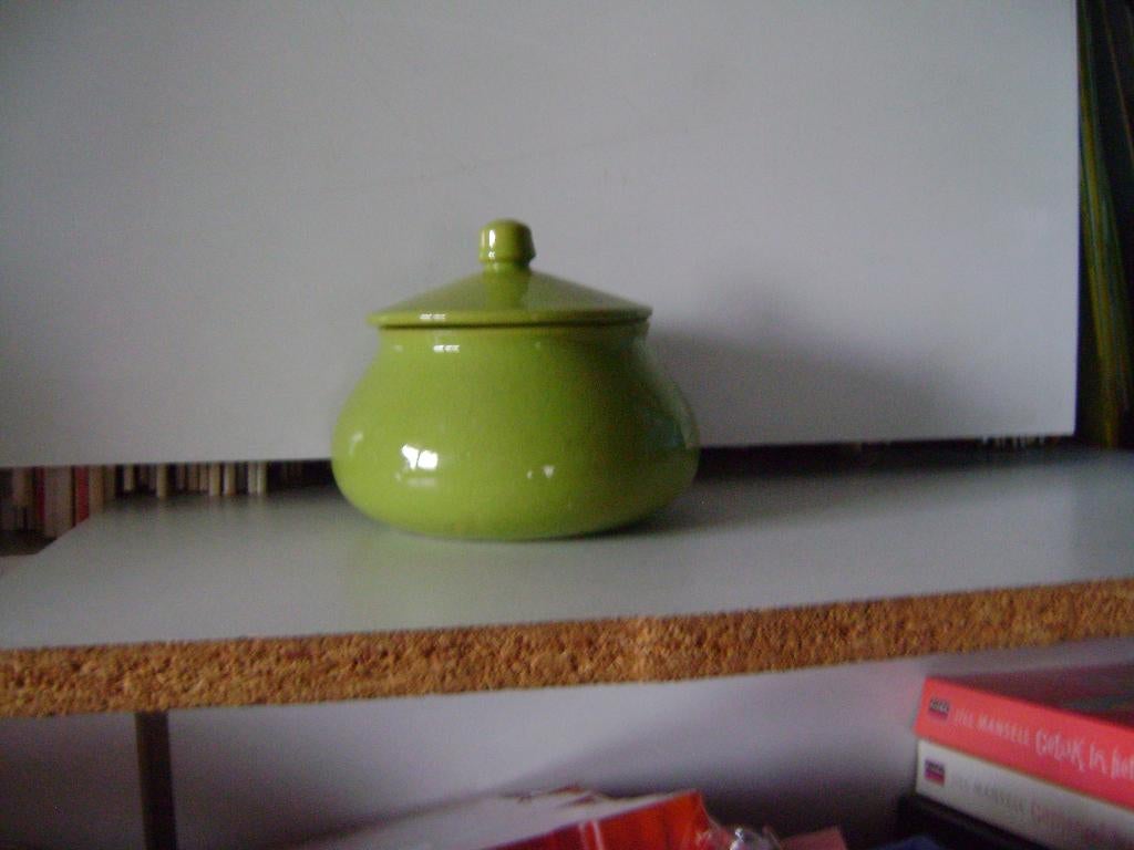 Suikerpot MammaRo appelgroen.Made in Italy, Overige typen, Ophalen of Verzenden, Zo goed als nieuw, Overige stijlen