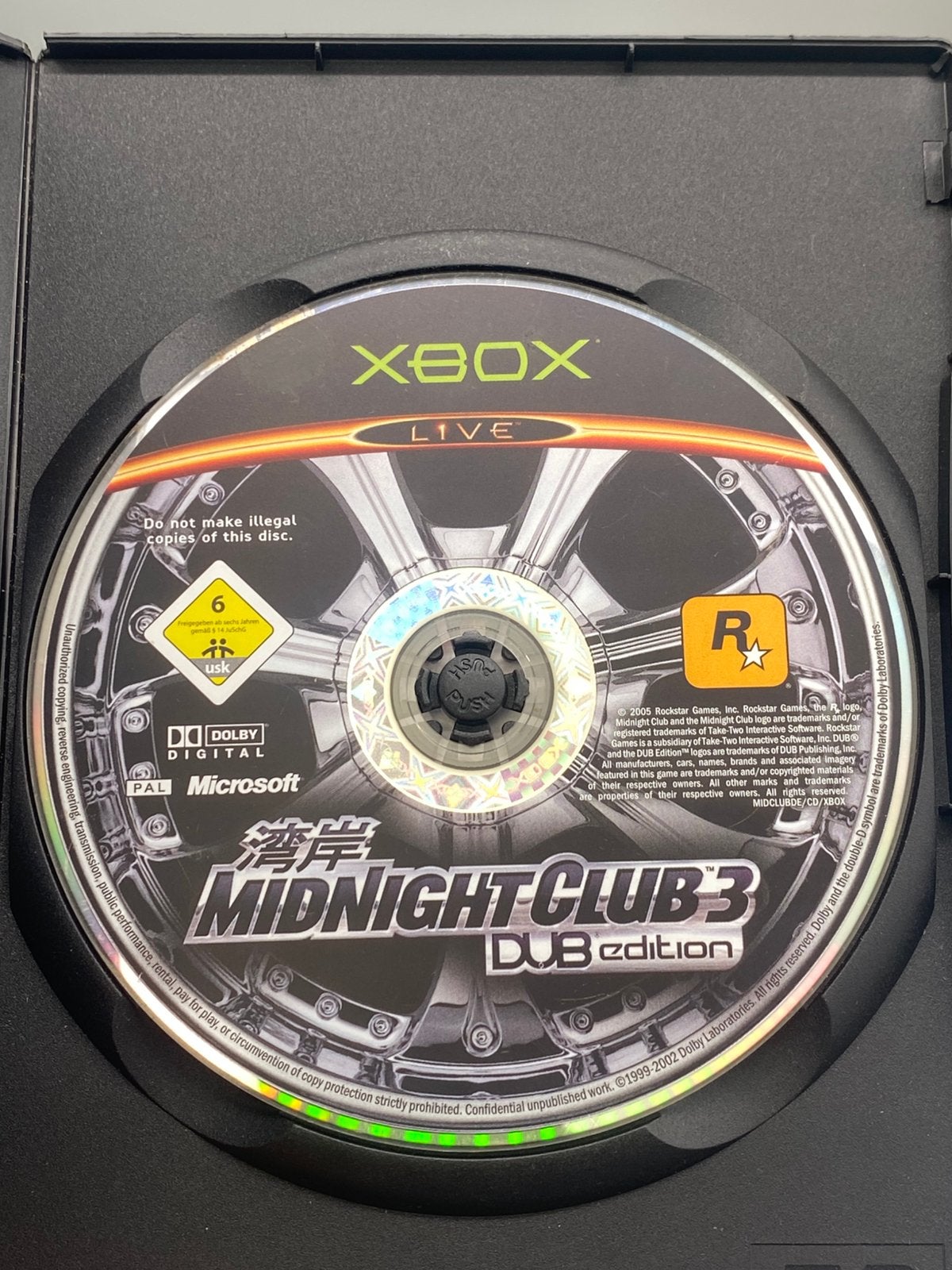 Midnight Club DUB Edition - OG Xbox Original - Disc, Gebruikt, Info@rockstargames.com, 1 speler, Racen en Vliegen