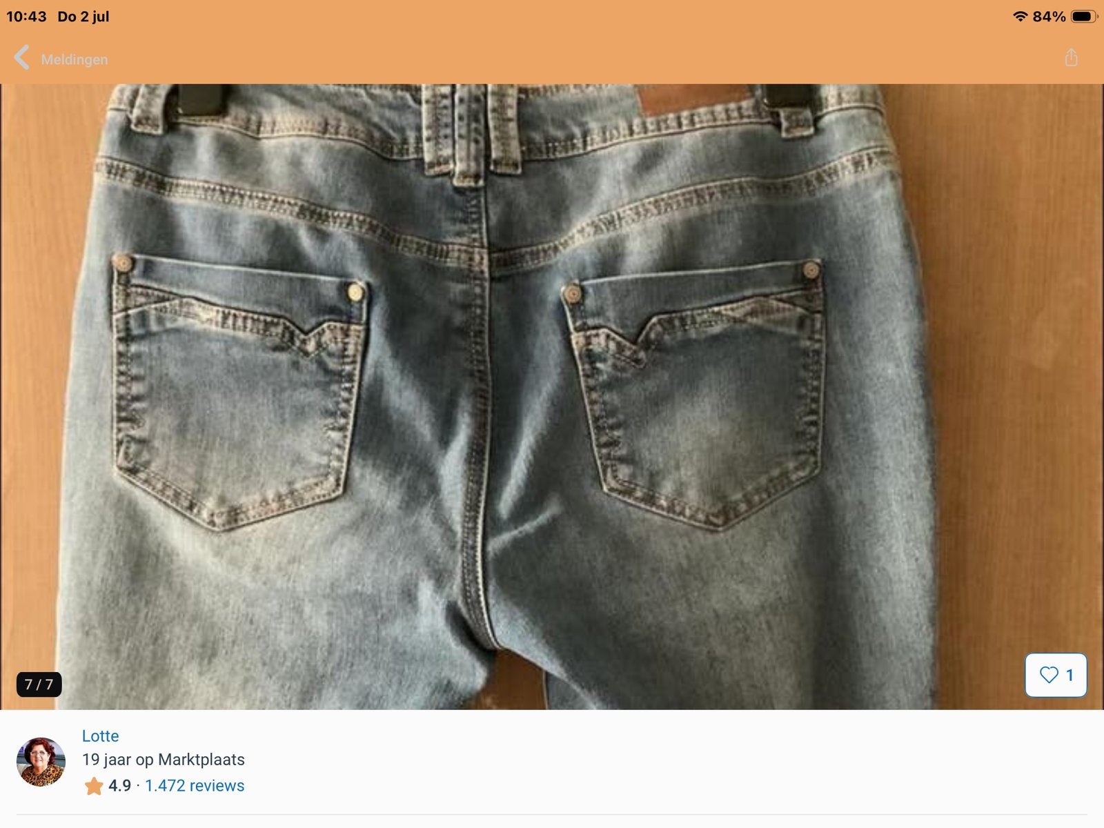 Samba spijkerbroek maat 40, Verzenden, Zo goed als nieuw, Blauw, W30 - W32 (confectie 38/40)