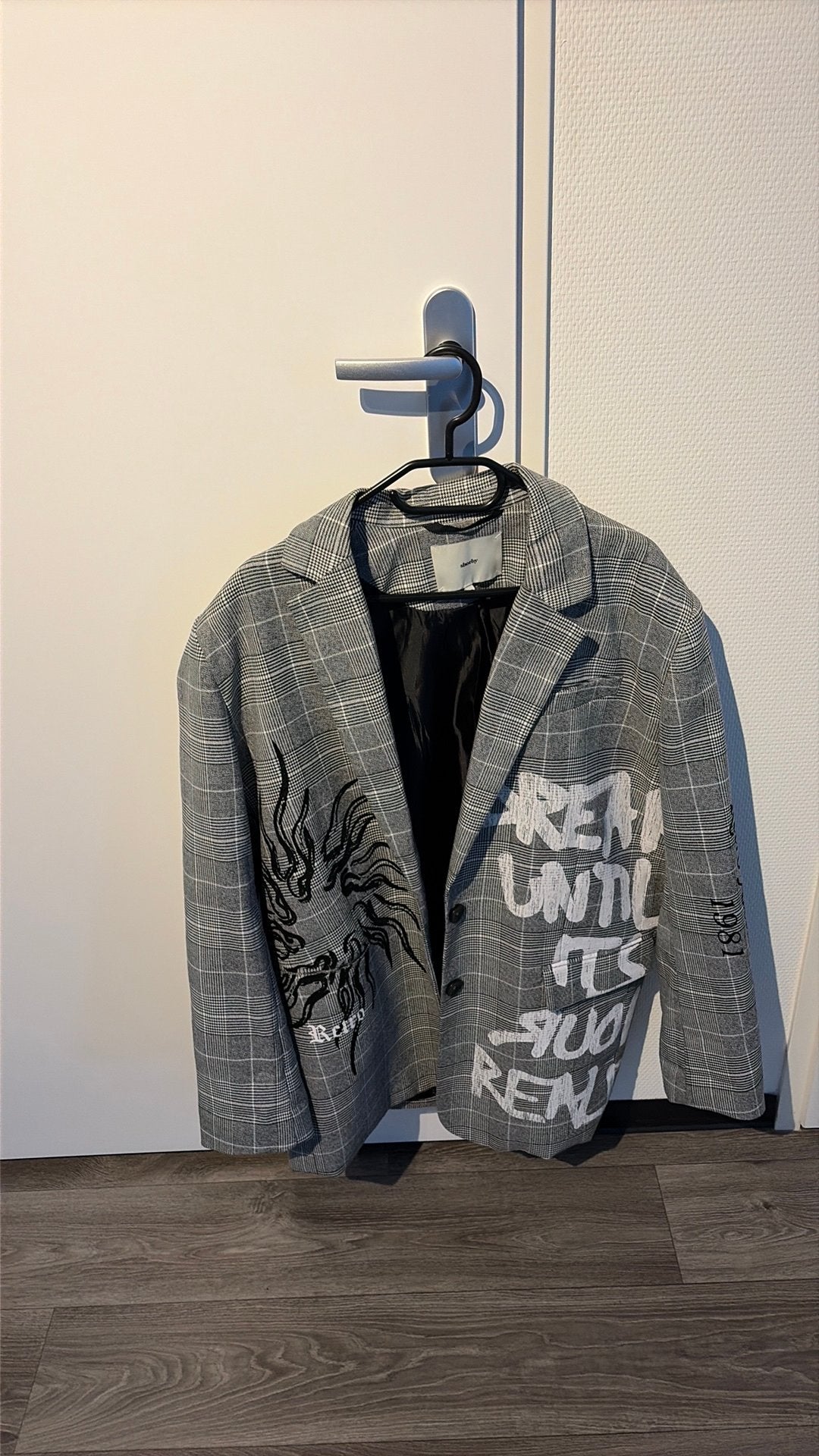 Oversized Blazer met print maat L/XL Shoeby, Ophalen, Maat 42/44 (L), Zo goed als nieuw, Jasje