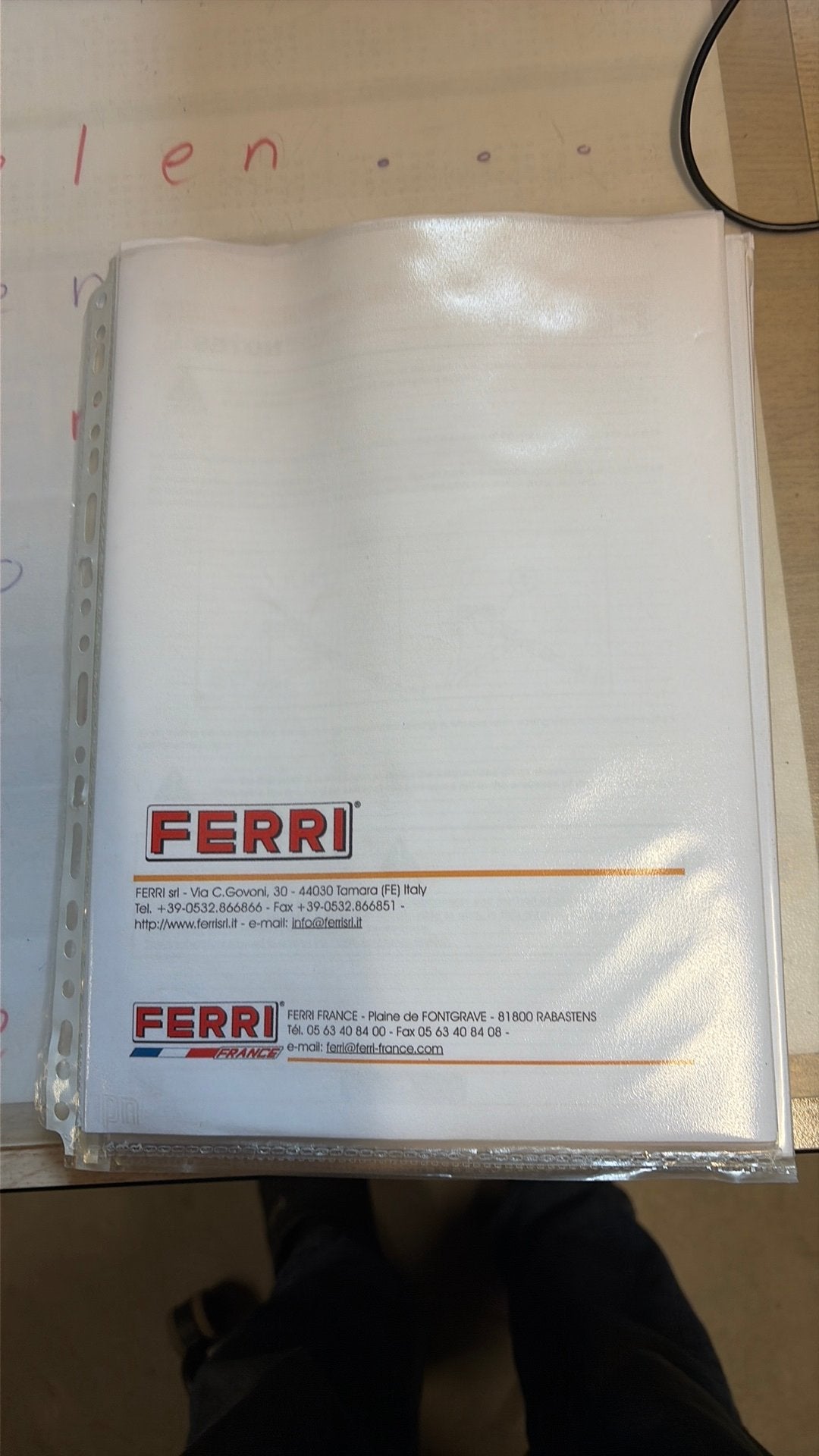 Ferri klepelmaaier, Ophalen