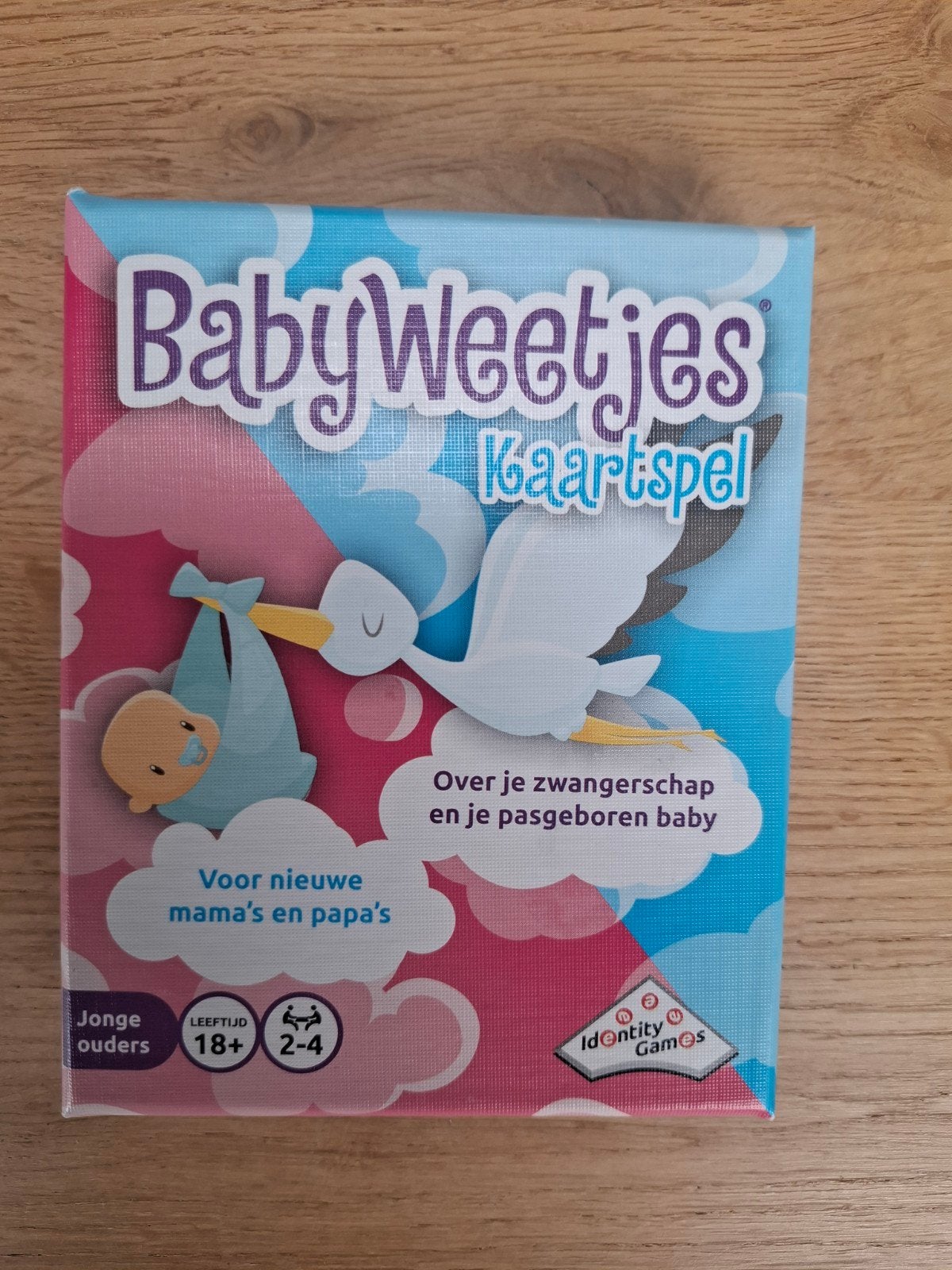 Babyweetjes kaartspel, Ophalen of Verzenden, Zo goed als nieuw, Identity Games