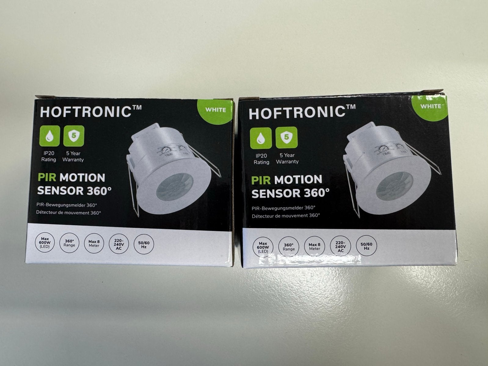 HOFTRONIC PIR Bewegingssensor 360 - Nieuw in doos, Doe-het-zelf en Verbouw, Ophalen of Verzenden, Nieuw, Overige merken, Overige typen