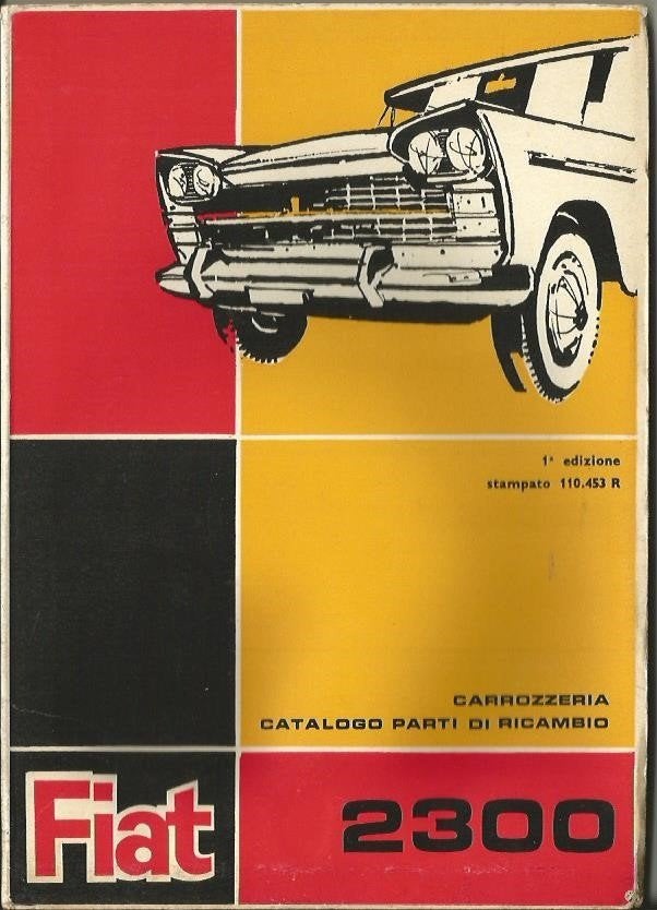 Fiat 2300 catalogo parti di ricambio 1964, Verzenden
