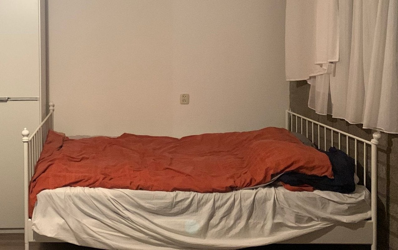 Metalen bed 140x200: MOET WEG!, Ophalen, Zwart, Tweepersoons, 140 cm