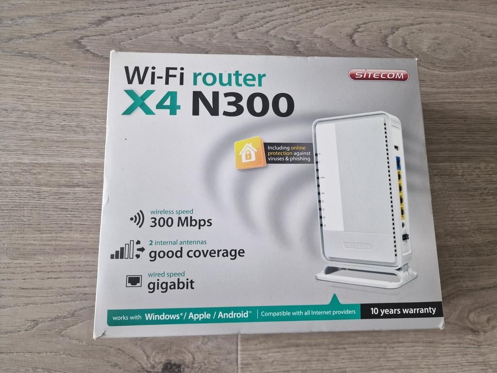 Sitecom Wi-Fi router X4 N300, Ophalen of Verzenden, Gebruikt, Router, Sitecom