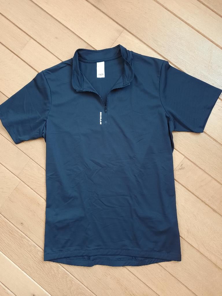 B'TWIN van Decathlon Fietsshirt zwart korte mouw - nieuw -, Zwart, Nieuw, Ophalen of Verzenden, Hardlopen of Fietsen