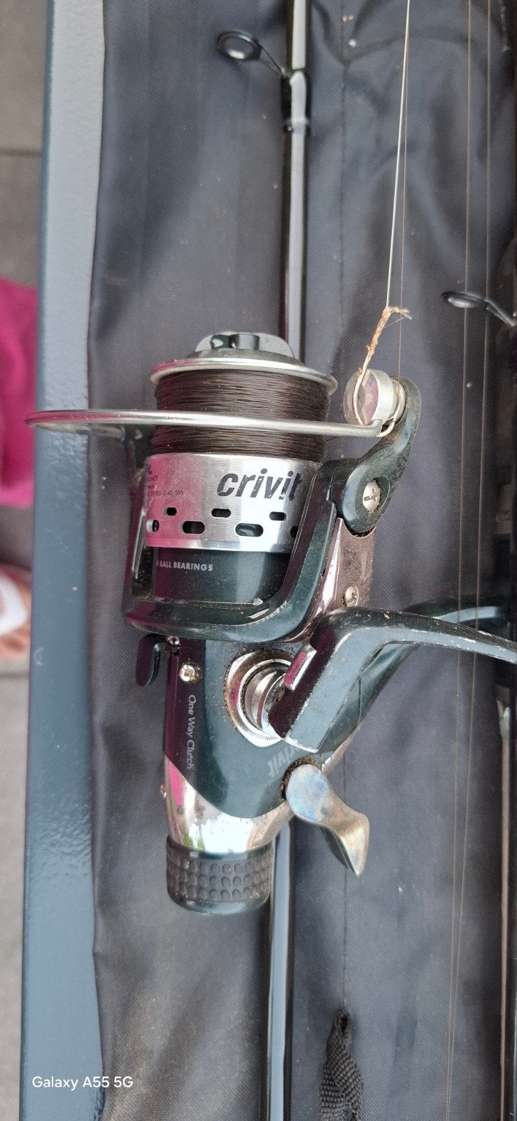 Crivit vismolen en Daiwa Proteus werphengel, Ophalen, Gebruikt, Complete hengel