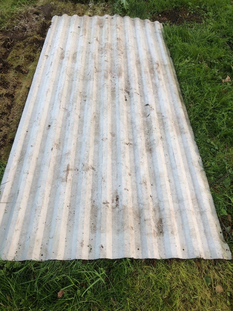 zware metalen golfplaat of damwand 1 stuks, Ophalen, Gebruikt, Overige kleuren, Minder dan 5 m²
