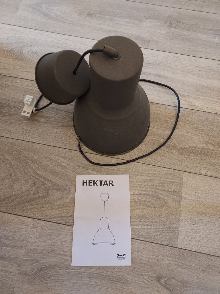 Hektar IKEA hanglamp., Ophalen of Verzenden, Zo goed als nieuw, Metaal, E27 (groot)
