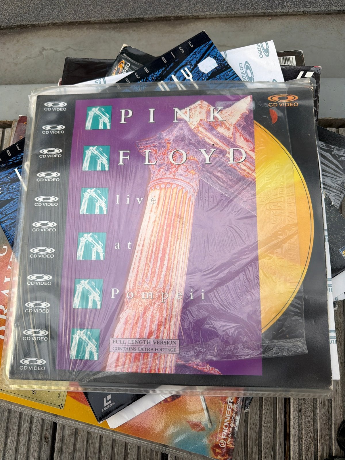 Pink Floyd Live at Pompeii Laserdisc - Full Length Version, Cd's en Dvd's, Alle leeftijden, Ophalen of Verzenden, Concert, Extra's