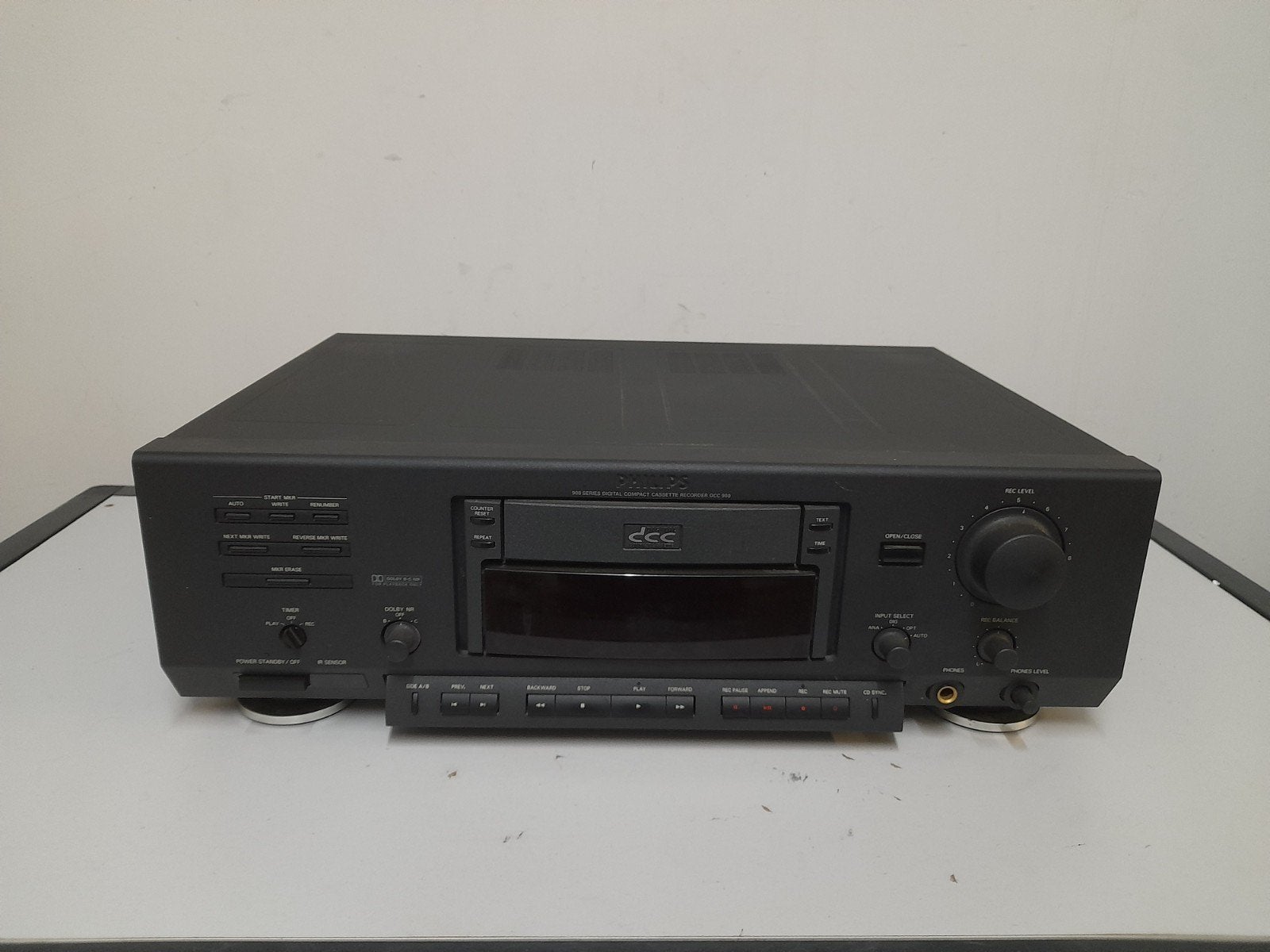 Philips digital compact cassette recorder DCC 900, Ophalen of Verzenden, Enkel, Philips, Tape counter