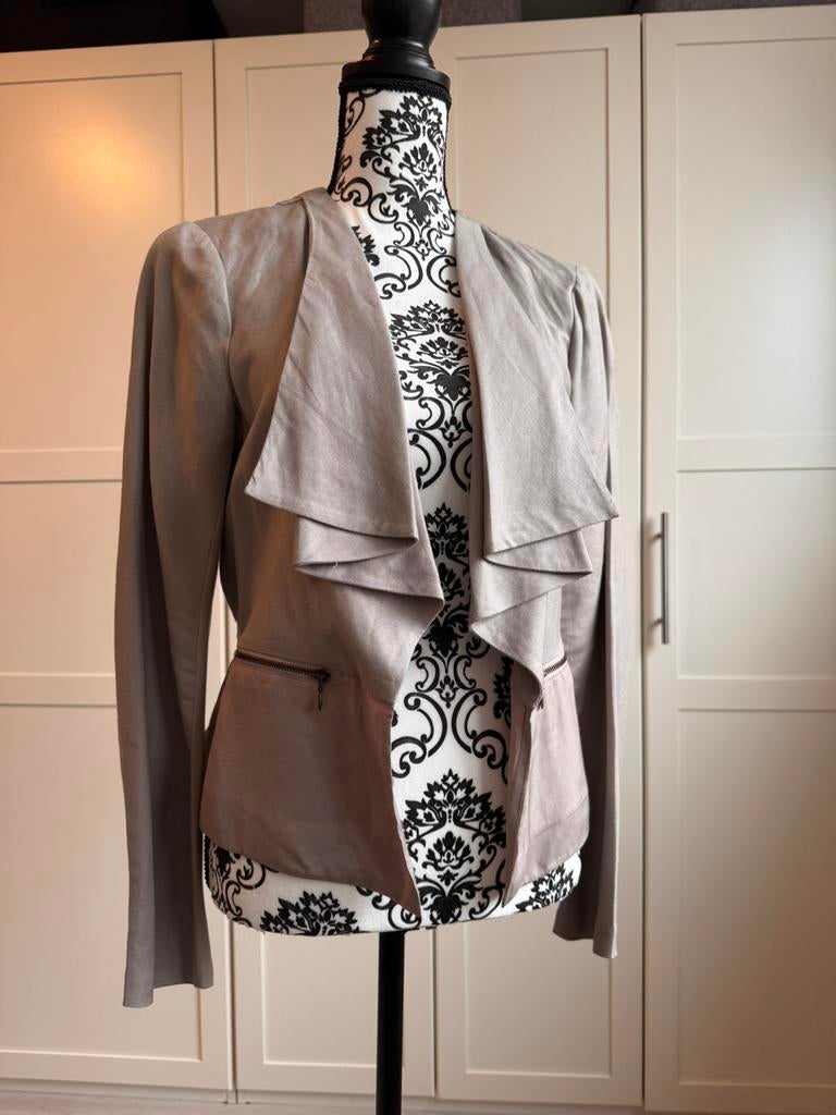 Colbert jasje | zandkleur | maat M, Maat 38/40 (M), Beige, Ophalen of Verzenden, Zo goed als nieuw