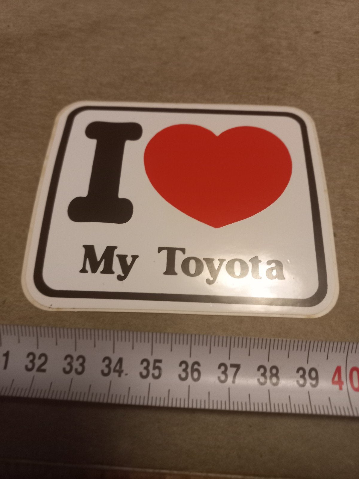 I Love My Toyota Sticker - Autosticker, Ophalen of Verzenden